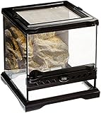 Exo Terra Nano Glass Terrarium Reptile Habitat - 8 x 8 x 8 Inches