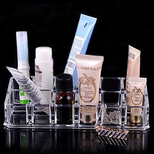 GUOGUOGO Mascara Set Display Boxes Storage Display Lip Glosses Lipstick Holder Shelf 12 Spaces
