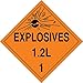 Accuform MPL119CT50 Shipping Labels & Placards DOT Placards EXPLOSIVES 12L (GRAPHIC) 10 3/4" x 10 3/4" PF-CardStck 50PK