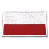 Polish Flag Patch, Sew-On