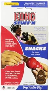 KONG Stuff'N Snacks, Peanut Butter, 7-Ounce, Small