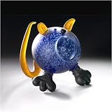 Eigenschaften Glasstudio Borowski  / Tom Katze blau - Schale - Studio Line - Borowski Skulptur