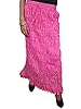 Casual Chic Maxi Skirt for Womans Designer Printed Pink Long Skirts