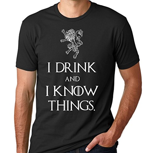 Game of Thrones Shirt I Drink And I Know Things Black T-Shirt