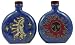 20 Oz. MARA Stoneware COLLECTIBLE Liquor Flask DECANTER Celestial SUN Moon BLUE