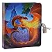 Mollybee Kids Keep Out Dragon Glow in The Dark Lock and Key Diary