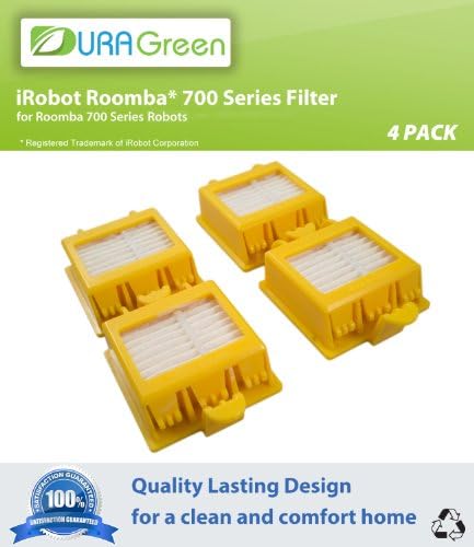 iRobot Roomba 760 Dual HEPA Filters Replenishment Kit - 2 Replacement Sets (4-Pack) for 760. 770. 780
