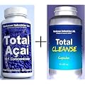 Pure Acai Berry Extract 2000mg dose & Colon Cleanse 9092mg Dose - For Detox & Weight Loss - 30 Day Supply of Each