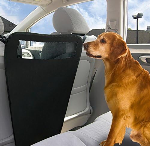 Backseat Pet Barrier for Car Auto Dog Net for Vehicle Travel to Secure your Dogs or Puppy safely from the Front Seat