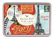 Cavallini Glitter Gift Tags Paris Joyeux Noel, 36 Assorted Gift Tags