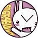 Krisgoat - Twisted Angry Bunny Round - Sticker / Decal