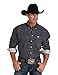 Cinch Apparel Mens Navy Box Print Shirt