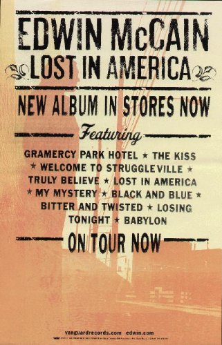 Edwin McCain Lost America 2006 CD Promo Poster