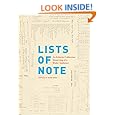 Lists of Note: An Eclectic Collection Deserving of a Wider Audience