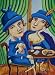 Blue Women in a Cafe by Cheri O'Brien