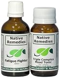Native Remedies Triple Complex Mood Tonic and Fatigue Fighter ComboPack for relief of fatigue and treatment of mood swings and depression