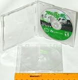 100 ULTRA THIN 3 Mini-Disc CD / DVD Cases #CDBR30 - Clear w/ Frosted Clear Back (Gamecube, Mini, Game Disc, Boxes)
