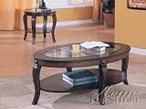 3pc SET Oval Coffee & End Table Set #AC 010450