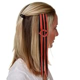 NFL Chicago Bears Ladies Orange-Navy Blue Sports Extension Hair Clips -