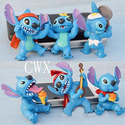 6pcs New Hot Disney LILO STITCH Figures Doll Set