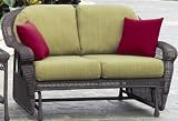 Montego Bay Double Person Glider in Mink Finish All Weather Wicker
