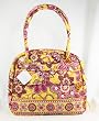 Vera Bradley Bowler Bag Purse in Bali Gold Handbag
