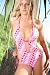 ELEGANT TIE SIDE PINK LOVE HEARTS MONOKINI - THE POCONOS
