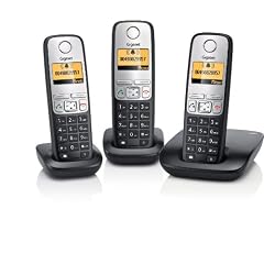 Gigaset A400 Trio Schnurlostelefon mit 2 zus�tzlichen Mobilteilen (4.32 cm (1.7 Zoll) Grafik-Display, Freisprechfunktion) schwarz