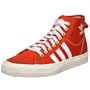 adidas Originals Men's Nizza Hi Canvas Sneaker,Orange/White/Chalk 2,7.5 M