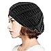 Women Ladies Baggy Beret Chunky Knit Knitted Braided Beanie Hat Ski Cap