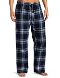 Bottoms Out Men’s Flannel Plaid Sleep Pant, Navy Plaid, Medium