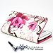 ivencase Wallet Flower 26 Leather Stand Case Cover for Huawei Ascend G510 U8951 + One phone sticker + One