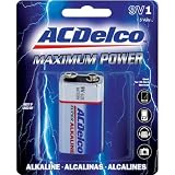 AC Delco 9V ACD 9V Maximum Power Alkaline Retail Battery Pack
