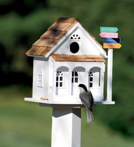 Simple Georgian Nesting Birdhouse Sign Post