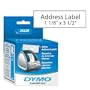 DYMO LabelWriter Address Labels, White, 1-1/8" x 3-1/2", 2 Rolls/Box, 260 Labels/Roll, 520 Labels per box (30320)