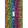 Rainbow Leopard Skin Print Decorative Switchplate Cover