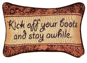 Manual Woodworkers & Weavers Kick Off Your Boots Pillow