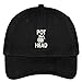 Trendy Apparel Shop Pot Head Embroidered Soft Cotton Low Profile Dad Hat Baseball Cap - Black