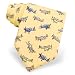 WWII Fighters Tie by Alynn Novelty - Yellow Silk
