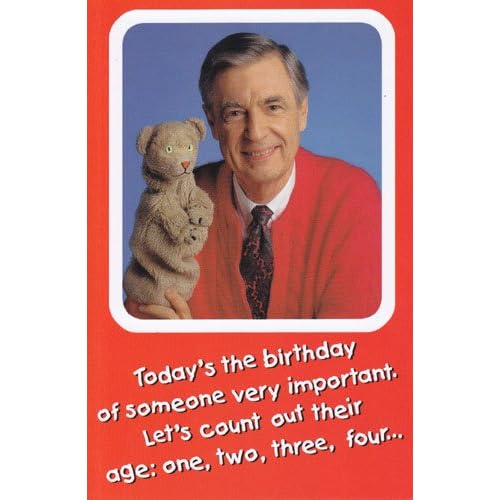 Amazon.com: Greeting Birthday Card Mr Rogers “Today’s the Birthday of