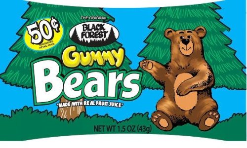 Black Forest Small Bag Gummy Bears, 1.5-Ounce Bags (Pack of 48) by Black Forest
