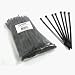 4in BLACK CABLE TIES 100PK