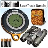 Bushnell 360060 BackTrack Personal Locator Gray & Orange International Bundle With Bushnell 118322G Image View 8X30 Binocular With 2.1MP Camera SD Slot & Accessories
