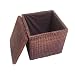 Seville Rush Cube Storage Ottoman - Mocha