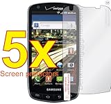 5x Samsung Droid Charge 4G LTE SCH-i510 Mobile Phone Premium Clear LCD Scre ....