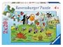 Ravensburger 08944 - Der Maulwurf im Garten, 2 x 20 Teile Puzzle