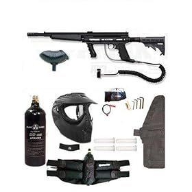 Paintball Tippmann Custom 98 Sniper PKG Gun Flatline S9 With Accessories