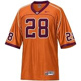Nike Virginia Tech Hokies #28 Orange Replica Football Jersey