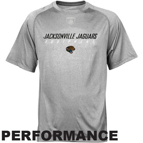 Reebok NFL Equipment Jacksonville Jaguars Youth Athletic Gray Foundation Speedwick Performance T-shirt (X-Large)
