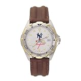 New York Yankees MLB Men's All Star Watch with Leather Band